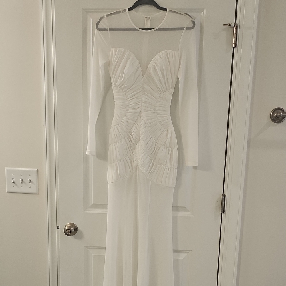 Anthropologie White Evening Dress - Perfect Dress To Change Into After Wedding